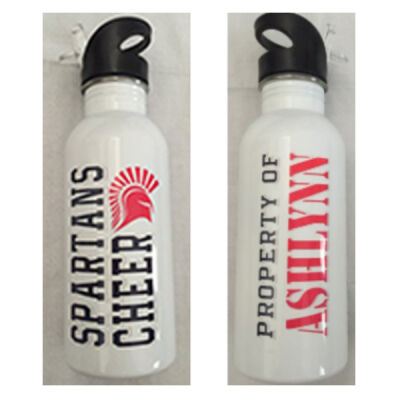 Customized Spartan Cheer Water Bottle Thumbnail